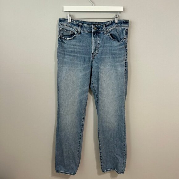 Express Men’s Light Wash Blue Denim Straight Leg Jeans Size 32 X 34 - Picture 1 of 5